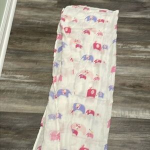 Angel dear bamboo swaddle pink purple elephant